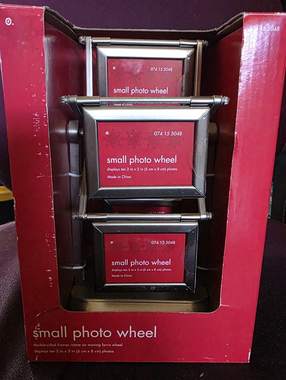 Small Photo Wheel Rotating Frame - Silver - Picture 3 of 8